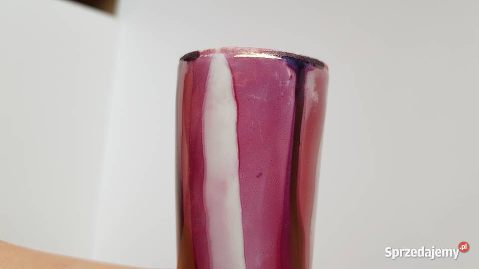 Porcelanowy mały wazon wazonik 2 Bogucice śląskie Dąbrowa Górnicza