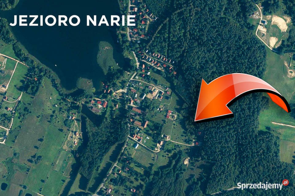 Działka 943 m 200 m jeziora Kretowiny las warmińsko-mazurskie
