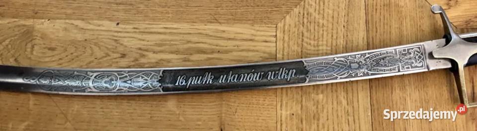 Piękna Szabla Pamiątkowa wz21 16 pułk ułanów Brzóza Stadnicka