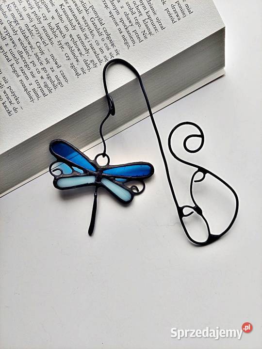 zakładka do książki ważka witraż