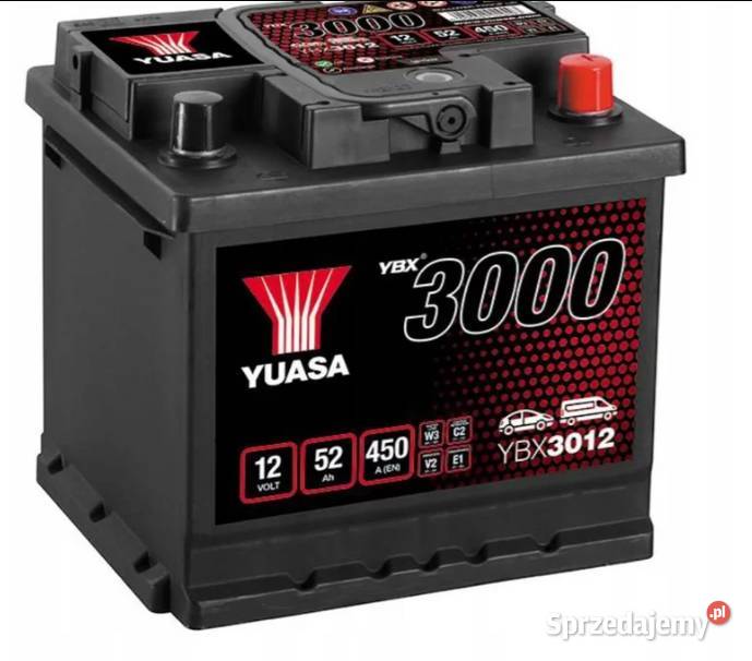 Akumulator Yuasa Standard 12V 52Ah 450A Prawy Pruszków