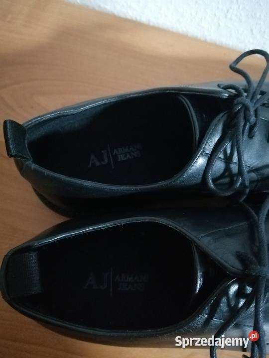 AJ Armani Jeans męskie półbuty wizytowe czarne