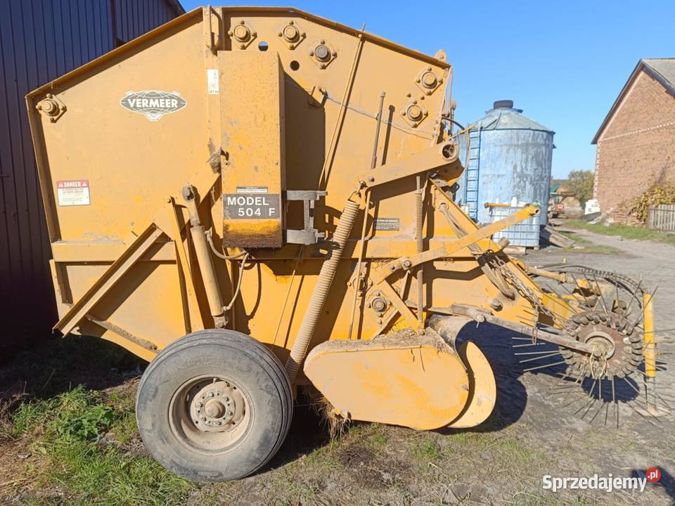 Prasa rolująca zmiennokomorowa Vermeer 504f nieuszkodzony Rożki-Kolonia