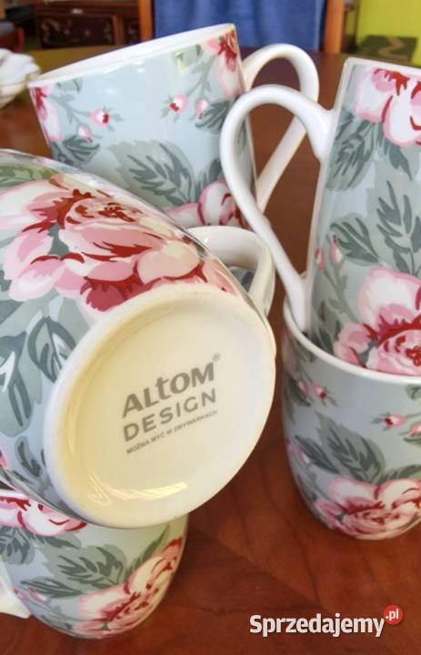 Komplet 6 kubków Altom Design Róża Paryska Poznań