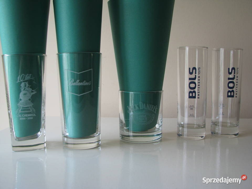 Szklanka do whisky Jack Daniels Ballantines Bols Szklanki i kufle Brzegi