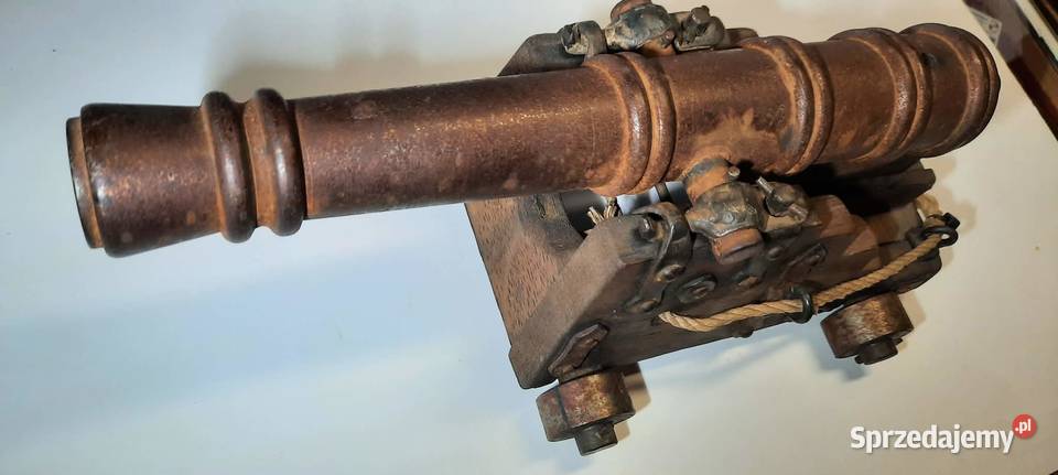 Model angielskiej armaty morskiej z XVIII wieku Warszawa