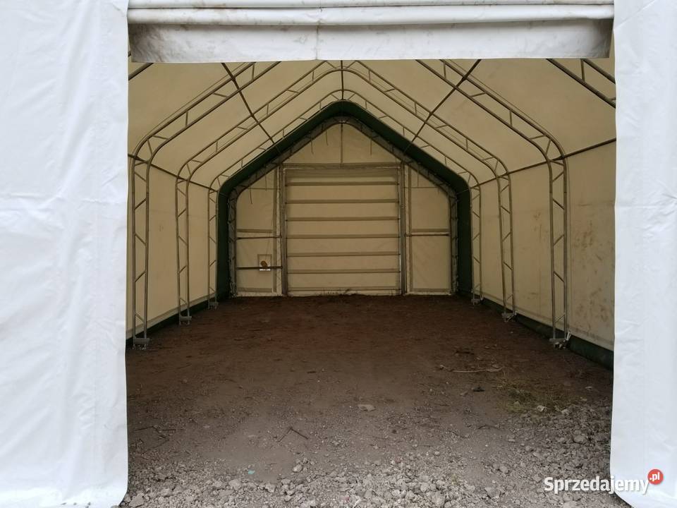 Hala namiotowa z dwuspadowym dachem 61x976m PVC Wrocław