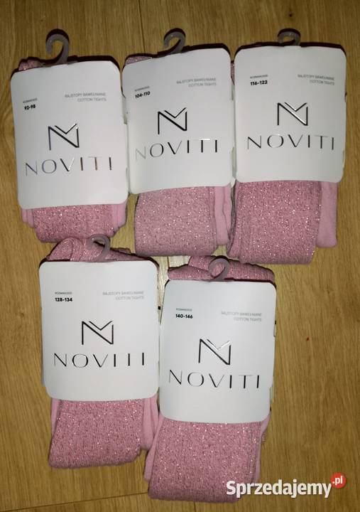 Rajstopy bawełniane prążek różowe rozmiary 92146 Wadowice