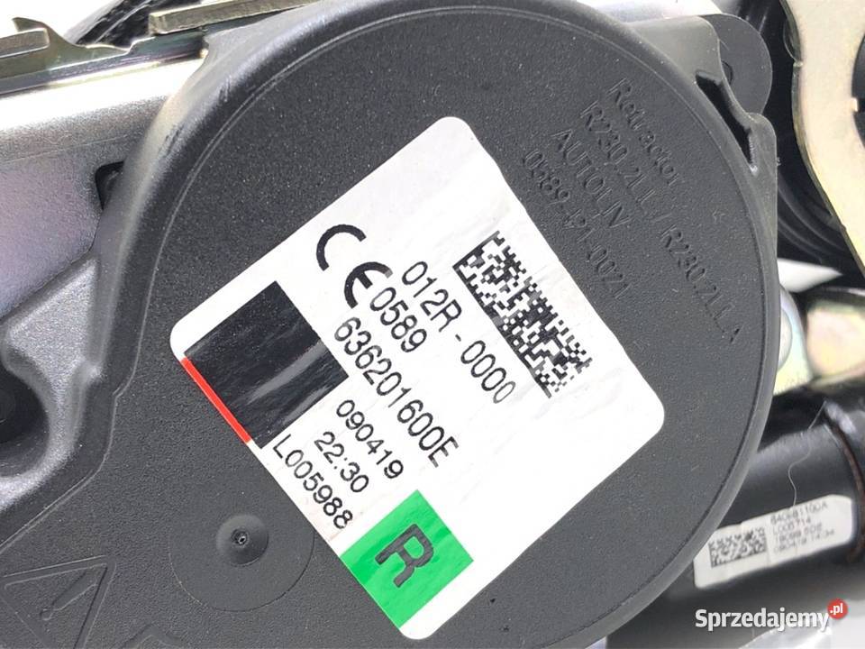 PAS BEZPIECZEŃSTWA PRAWY PRZÓD VOLVO S90 II Pasy bezpieczeństwa