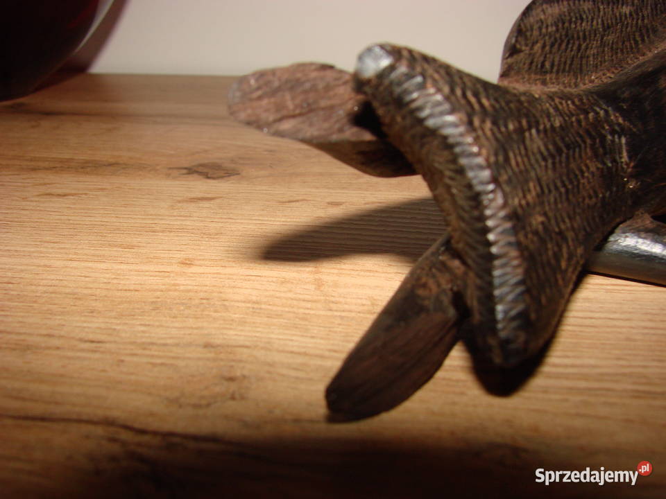 hebanowa afrykańska figurka Antyki, Sztuka, Kolekcje Pruszcz Gdański