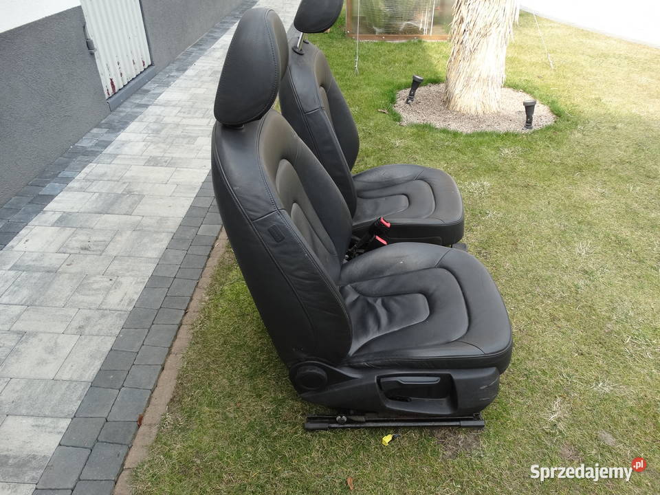 AUDI A4 B8 SEDAN 0815 FOTELE KANAPA CZARNA SKÓRA osobowe Łosieniec