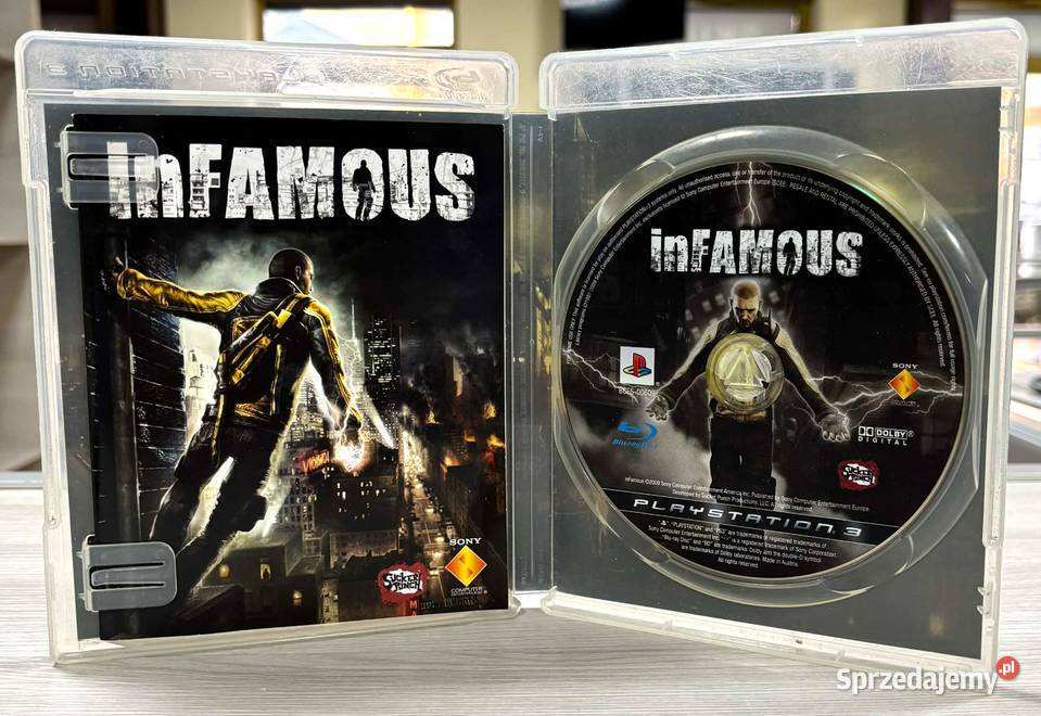 Gra 3 inFamous Sony Playstation 3 warmińsko-mazurskie
