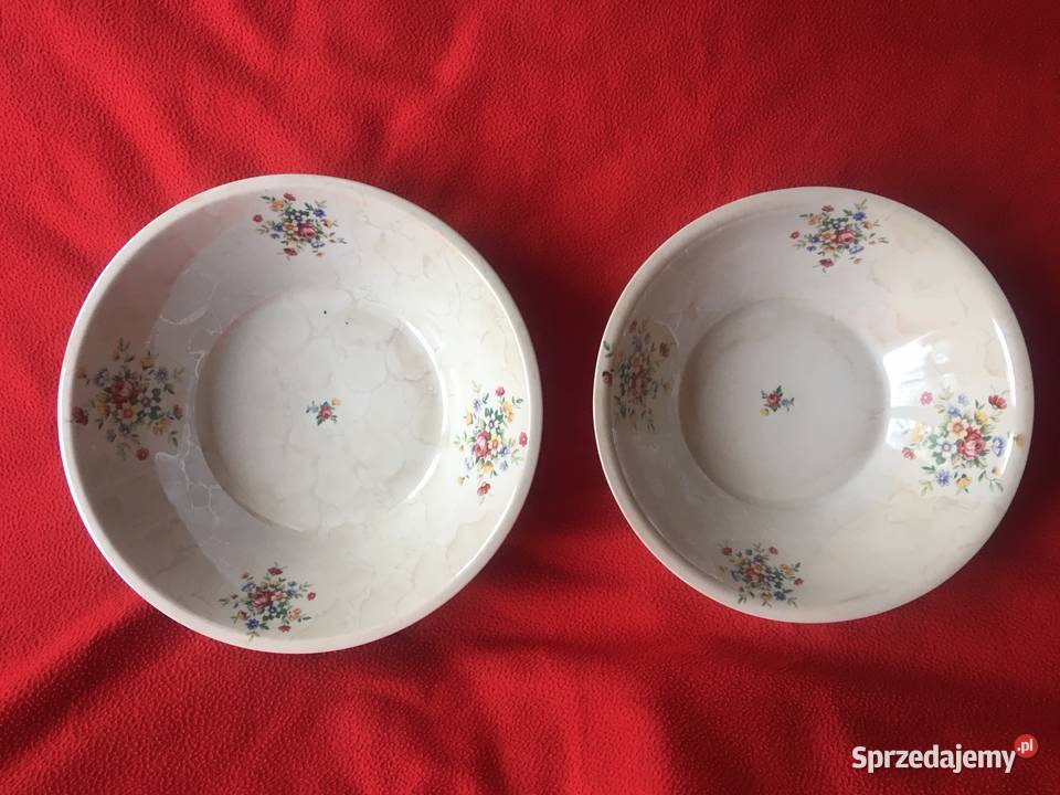 PRL stare miski miska Włocławek porcelana Kołobrzeg