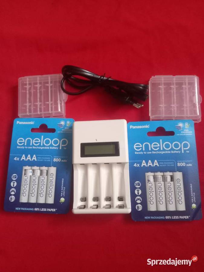 Zestaw akumulatorki Panasonic Eneloop 8x AAA 800 mazowieckie Warszawa