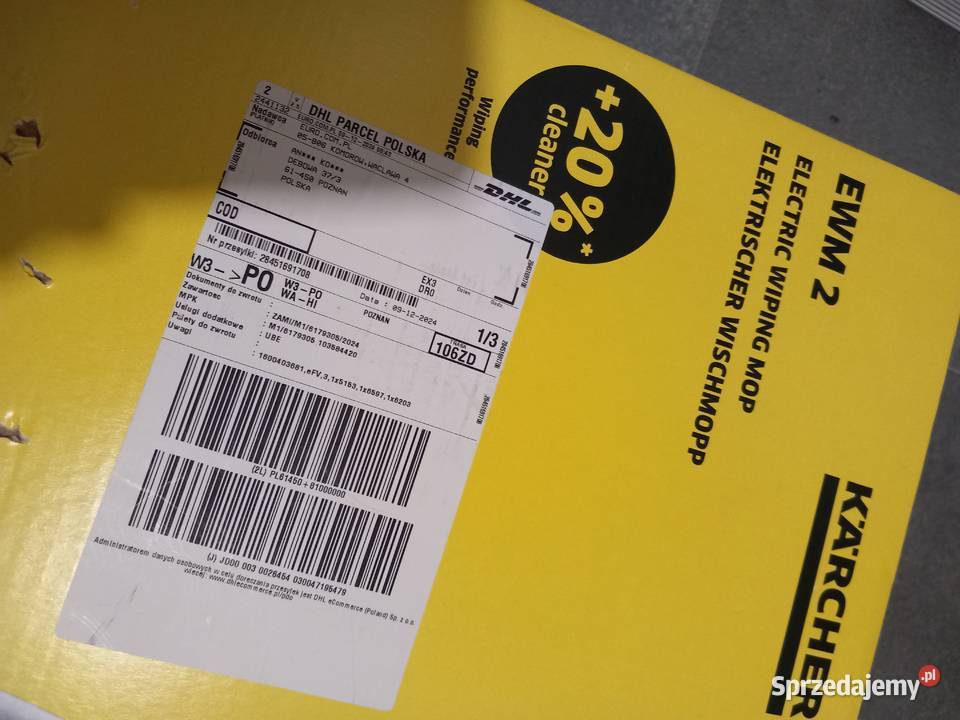 Mop elektryczny bezprzewodowy Karcher nowy Poznań
