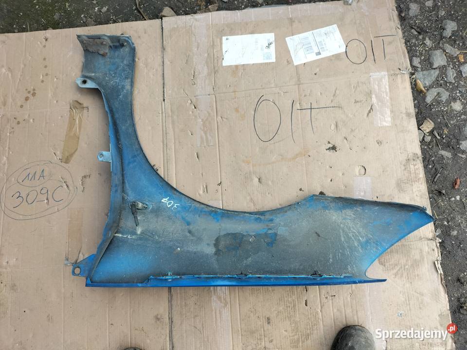 PEUGEOT 307 BŁOTNIK PRAWY PRZÓD NIEBIESKI