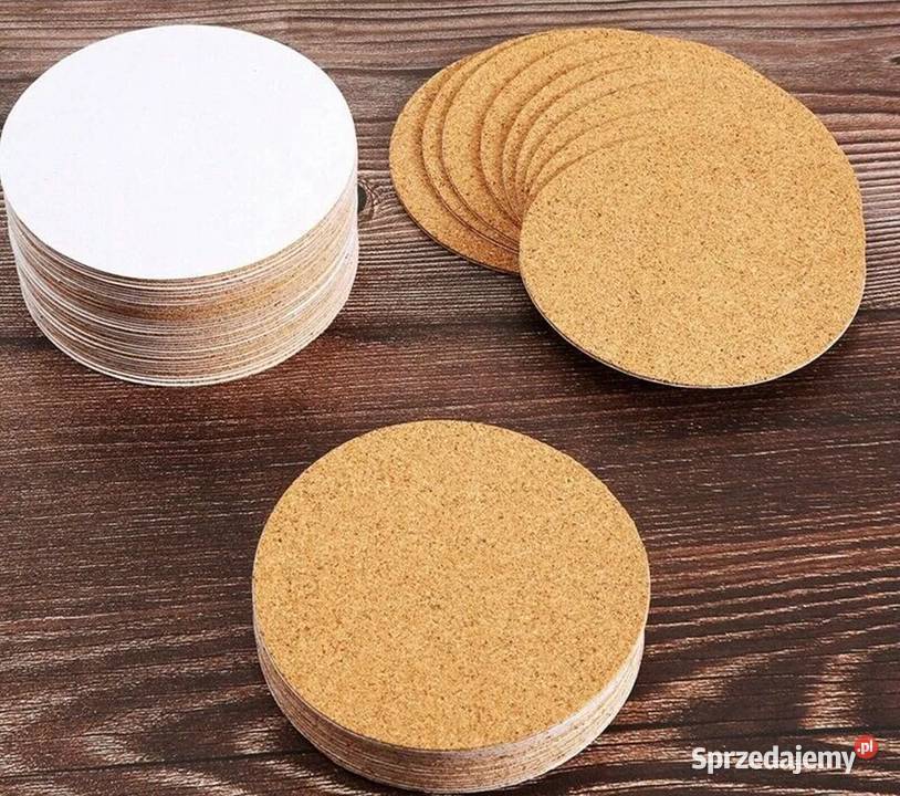 Korkowe podkładki podstawki samoprzylepne brązowy Płock