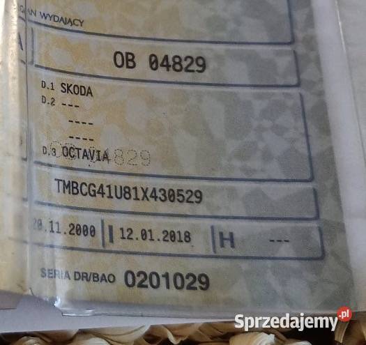 Skoda octavia 19 tdi 90 Łosiów sprzedam