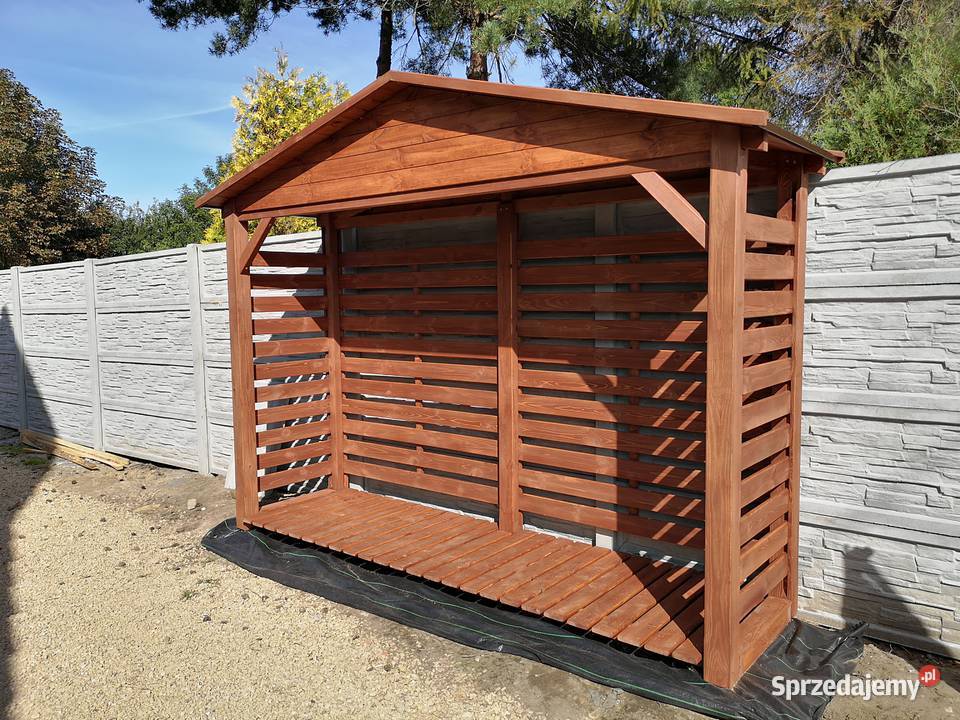 Drewutnia poszerzana 314 x08m z dachem prostym Kalety
