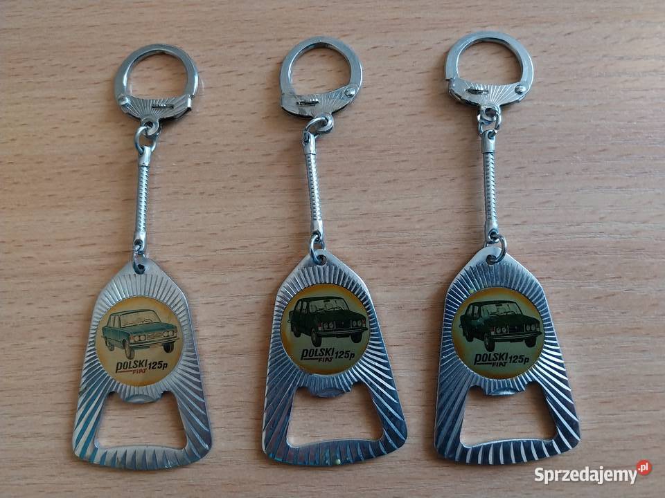 Brelok breloczek otwieracz Polski Fiat 125p PRL Gadgety motoryzacyjne Wałbrzych