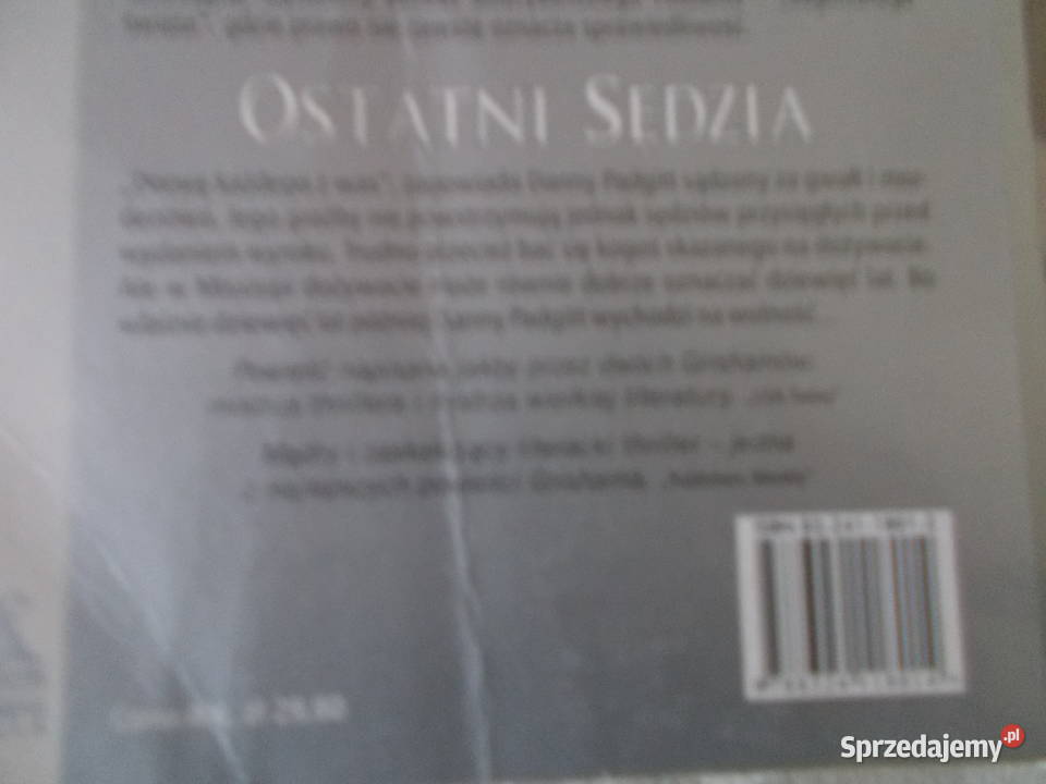 John Grisham Ostatni sędzia miękka Głubczyce