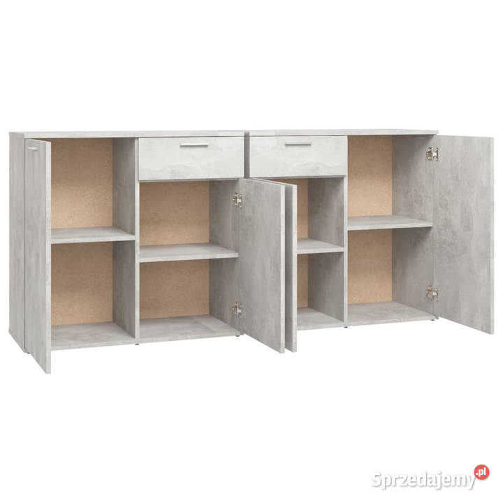 Szafka szarość betonu 160x36x75 materiał Warszawa
