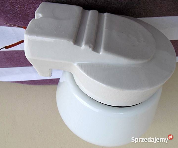 Lampa hermetyczna na ścianę z oprawką E 27 biały Ostrów Wielkopolski