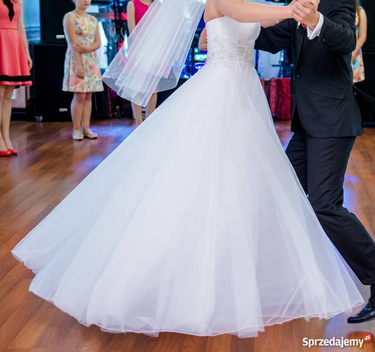 Suknia ślubna Lillian West 6303 śliczna nowa biały Zwoleń