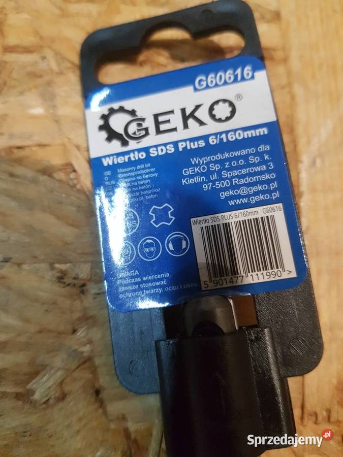 Wiertło do betonu SDSPLUS 6 x 160 mm geko wielkopolskie Głogowa