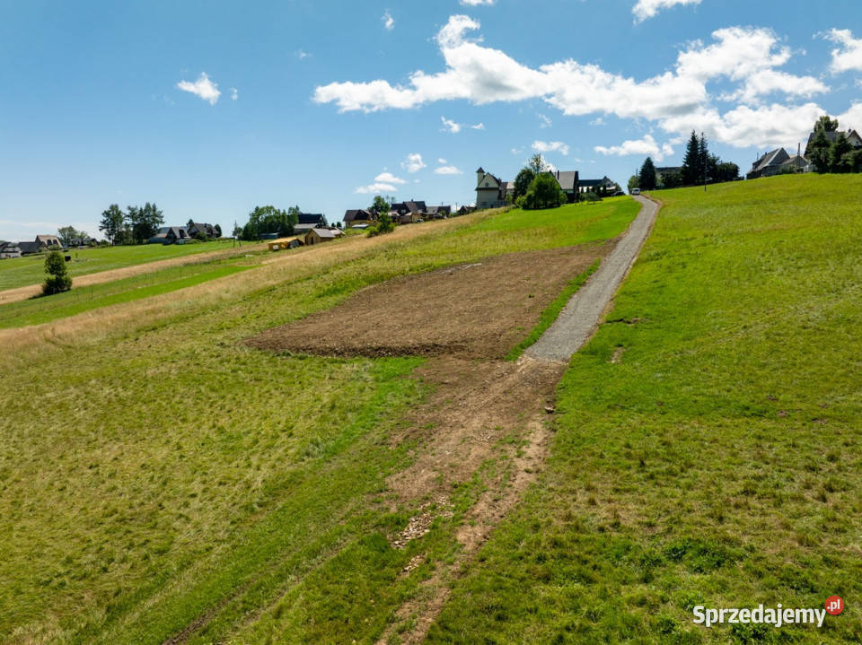 Działka budowlana Leszczyny 1074m2 1074m2 Biały Dunajec