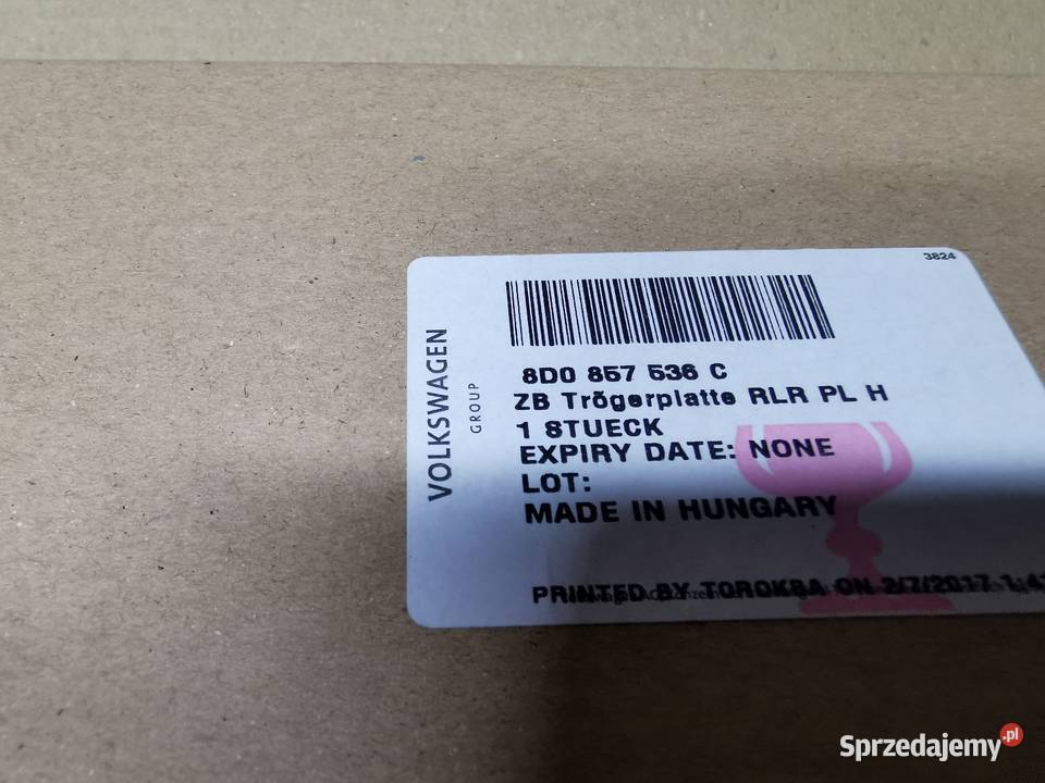 Wkład lusterka audi 8D0 857 536 C osobowe Knurów