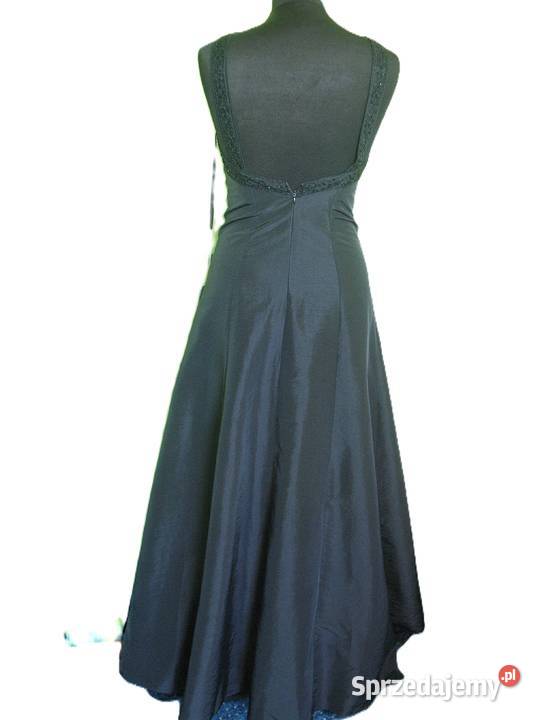 Sukienka czarna maxi 36 S biust 80 tafta mazowieckie Siedlce