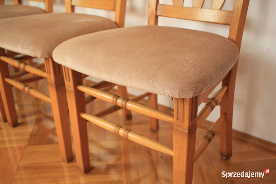 Stół jadalniasalon komplet krzeseł DĄB Pszczyna