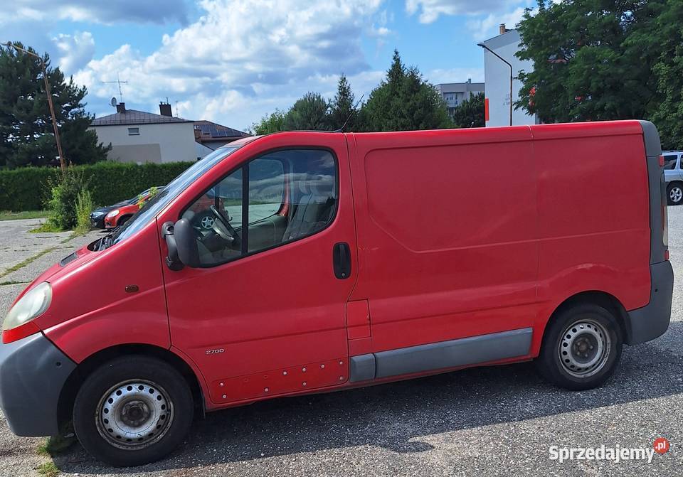Opel Vivaro furgon 3 osobowy 2001 czerwony Częstochowa
