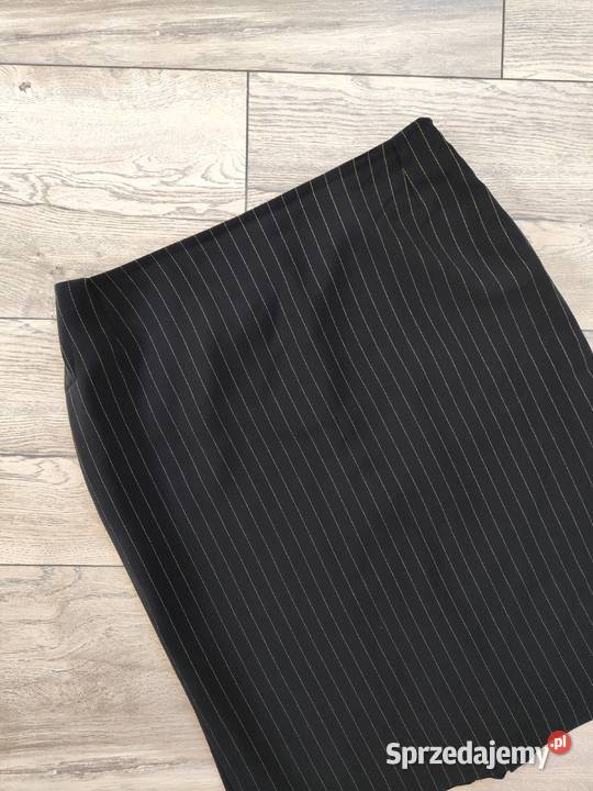 Czarna elegancka ołówkowa spódnica Zip Vintage podkarpackie Jasło