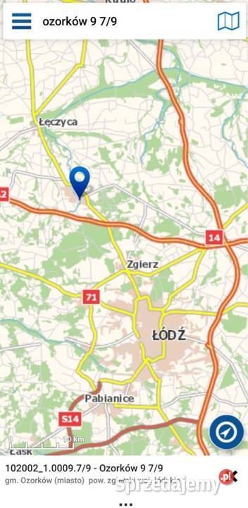 Działka rzececentrum miastamożliwe Ozorków