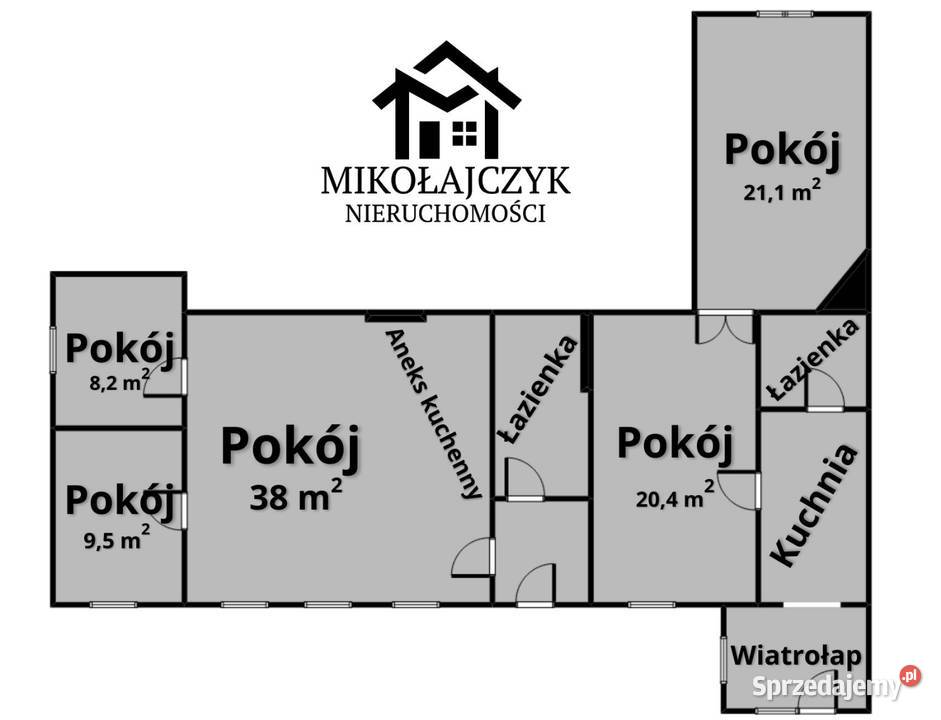 Bezczynszowe dwa mieszkania w Krawczykach 127 m2 Bartoszyce
