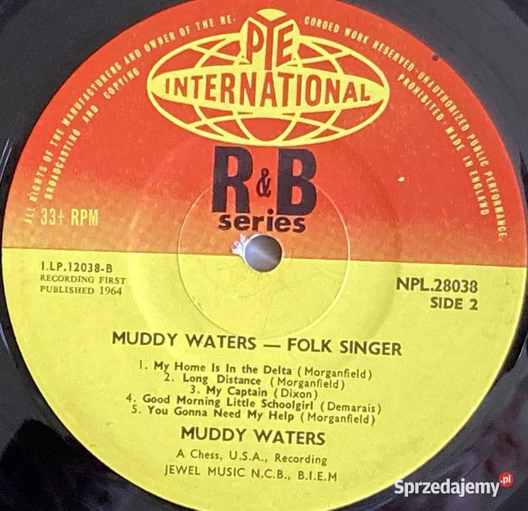 Muddy Waters Folk Singer blues Płyty i kasety Szczecin