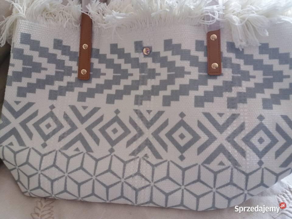 Torba BOHO pleciona gobelin 3 KOLORY z Włoch 17cm Białystok