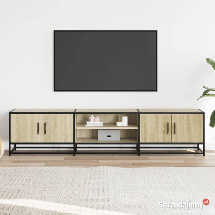 Szafka pod TV dąb sonoma 180x35x41 materiał