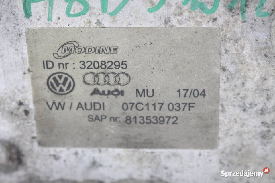 AUDI A8 D3 W12 60 CHŁODNICA 07C117037F chłodnice Prochowice