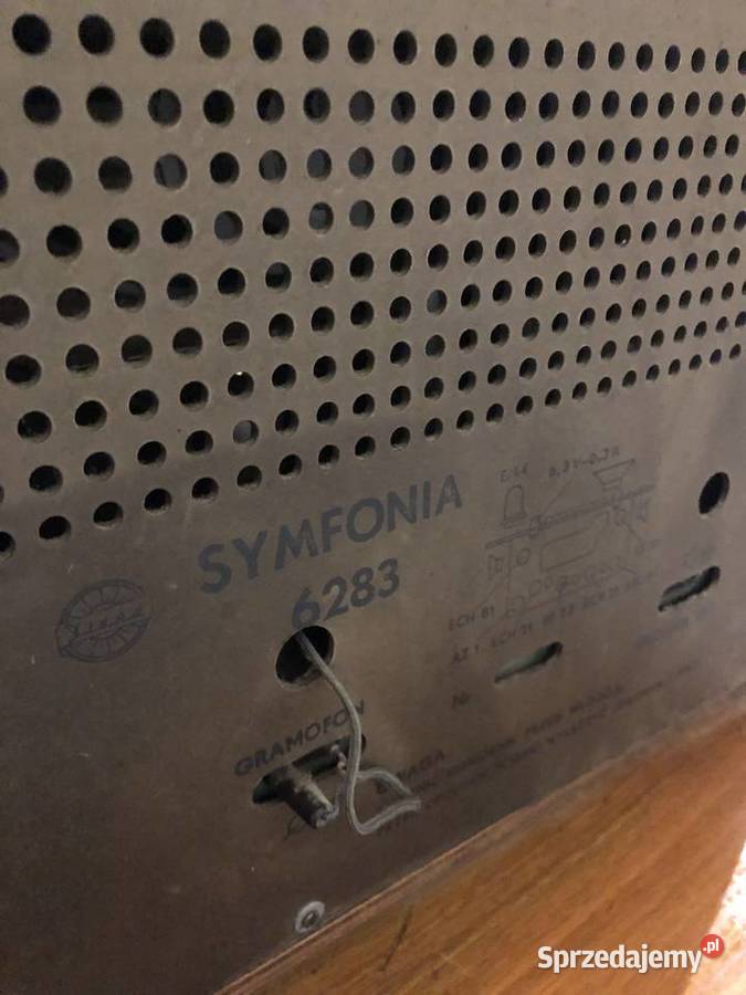 zabytkowe radio lampowe Symfonia 6283 Gliwice sprzedam