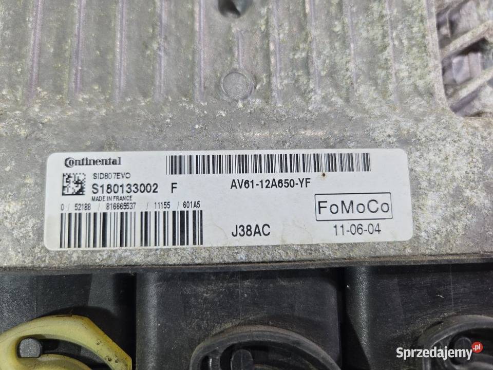 KOMPUTER SILNIKA FORD C MK2 16 TDCI AV6112A650YF wielkopolskie