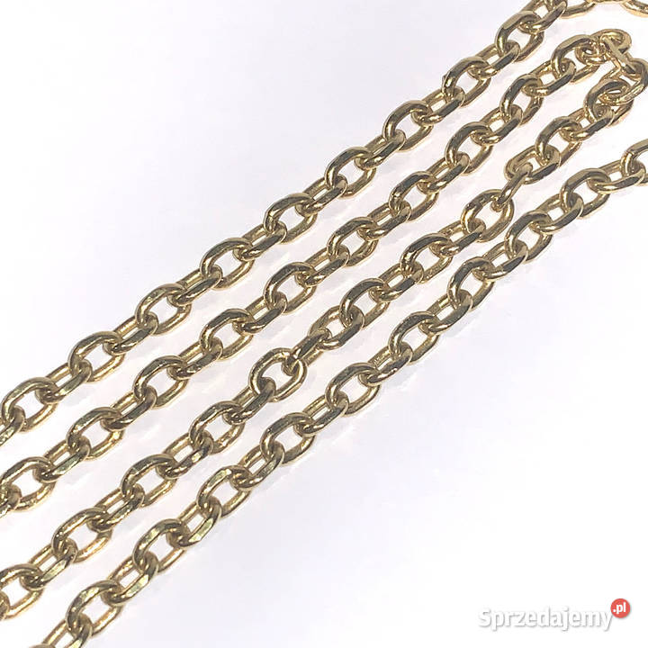 Złoty ŁAŃCUSZEK damski 18K piękny kuty ANKIER 53 Warszawa