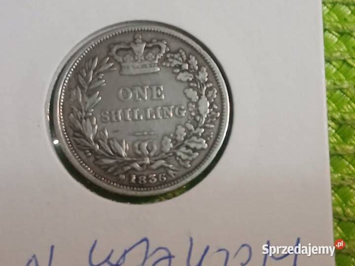 moneta srebrna Wielkiej brytanii 1 szyling z Numizmatyka Łomża