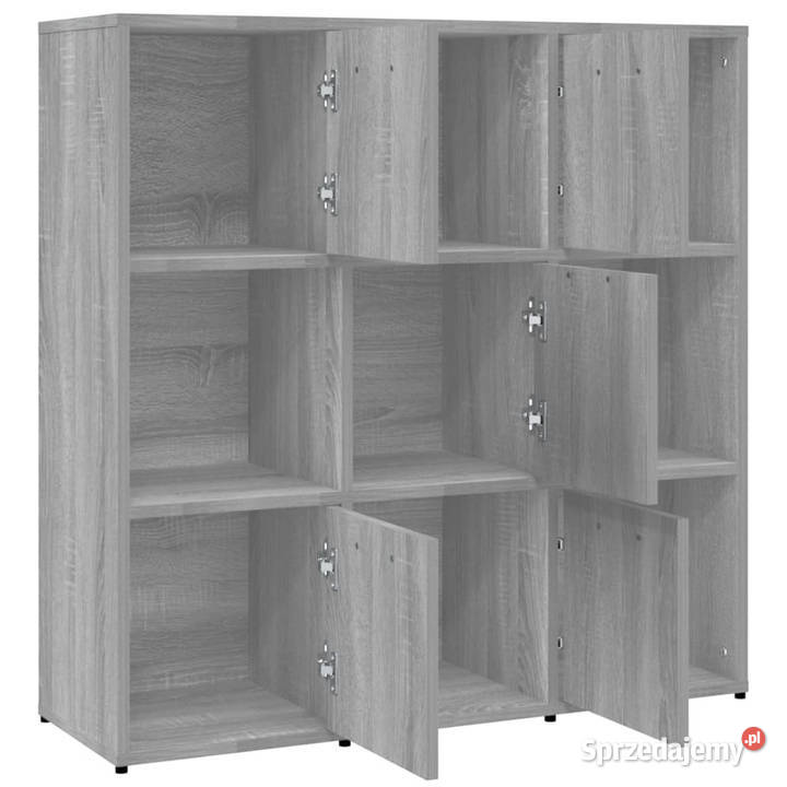 Regał na książki szary dąb sonoma 90x30x90 mazowieckie Warszawa sprzedam