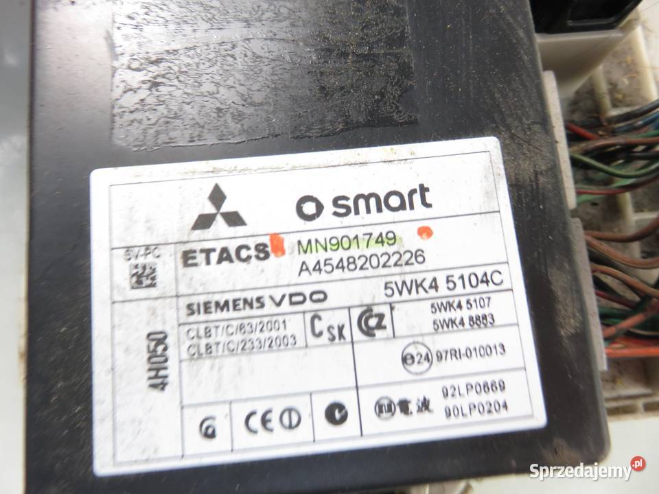 BSI SMART FORFOUR 15 CDI MN901749 03284D12