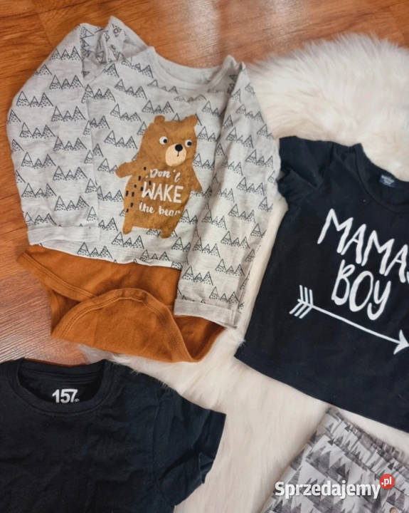 Bluza spodnie legginsy body koszulka czarna r86 Katowice