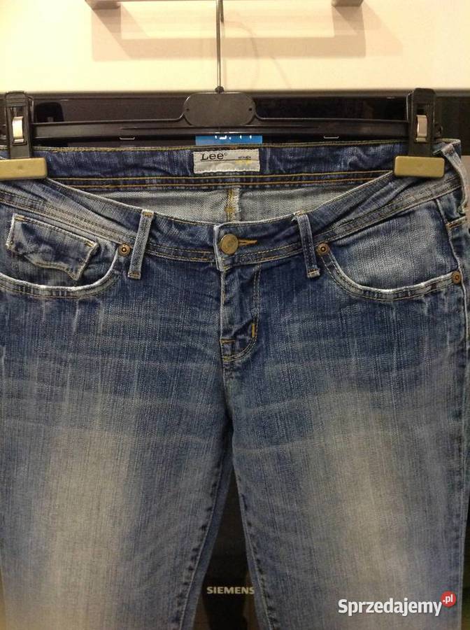 Spodnie Jeans Damskie LEE SM nogawka poszerzana niebieski Spodnie Nowa Sól