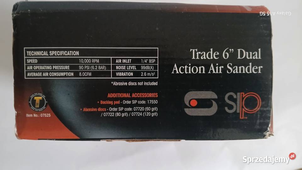 szlifierka pneumatyczna mimośrodowa Wałbrzych sprzedam